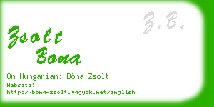 zsolt bona business card