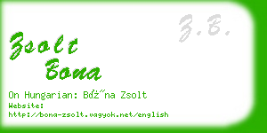 zsolt bona business card